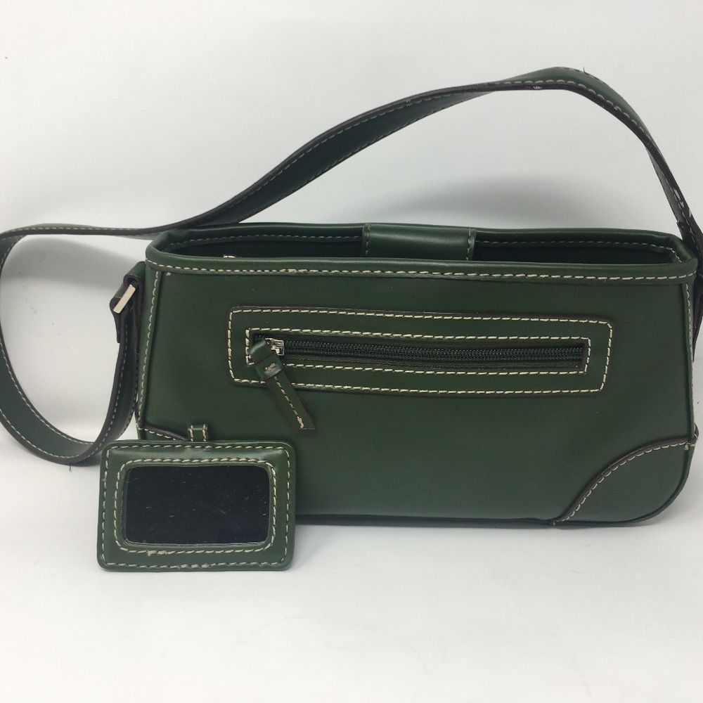Villager Liz Claiborne Handbag Purse Dark Green